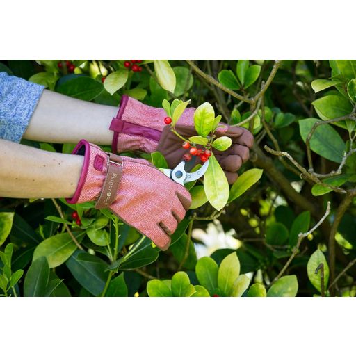 Burgon & Ball Red Tweed Gardening Gloves