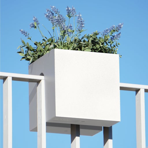 rephorm Vaso da Ringhiera - Steckling Cube - bianco