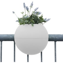 rephorm 'Bloomball' Balcony Railing Planter - white