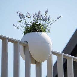 rephorm 'Bloomball' Balcony Railing Planter - white