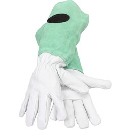 Bradleys Suede Leather Gardening Gloves - Green