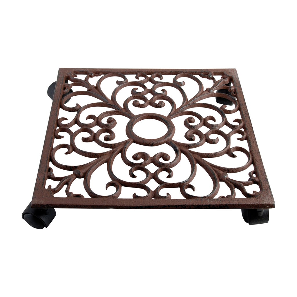 Esschert Design Soporte con Ruedas - Cuadrado - Bloomling - Tienda ...
