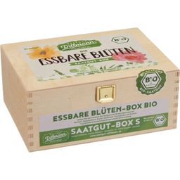 Saatgut Dillmann Organic Edible Flowers Seed Box, S - Wooden Box