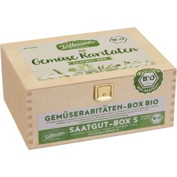 Saatgut Dillmann Box di Semi Bio di Verdure Rare - S - box di legno