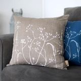 Helen Round Linen Cushion Cover - Hedgerow Design
