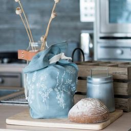Helen Round Torba za kruh iz lana - Garden Design - Nežno modra