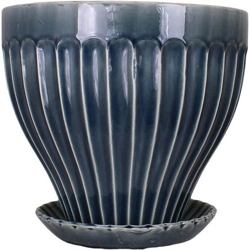 Strömshaga Anna Flower Pot Ø 25 - Dark Blue