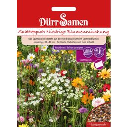 Saatteppich Farbenfrohe, niedrige Blumenmischung für Balkonkästen - 1 Pkg