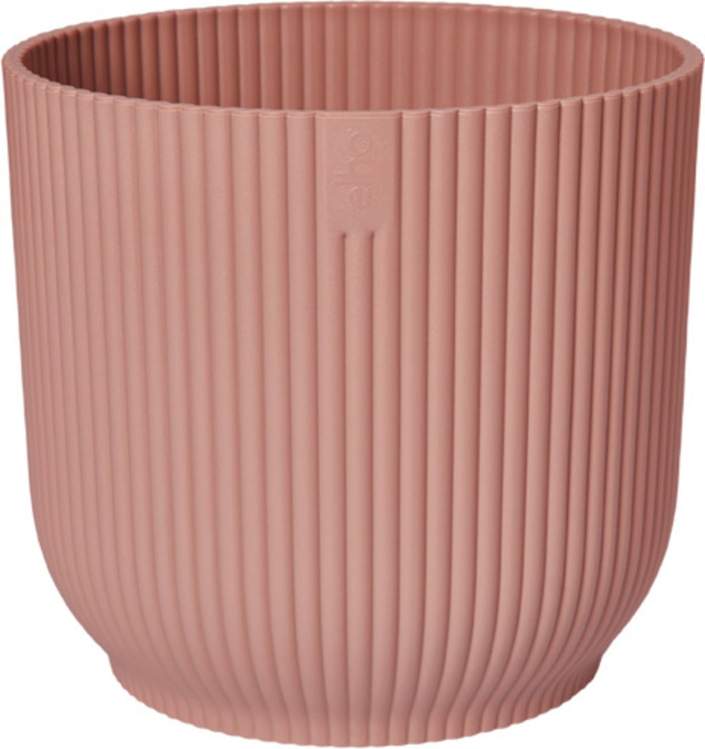 Cache-Pot VIBES FOLD Rond Roues - 35 cm, rose poudré