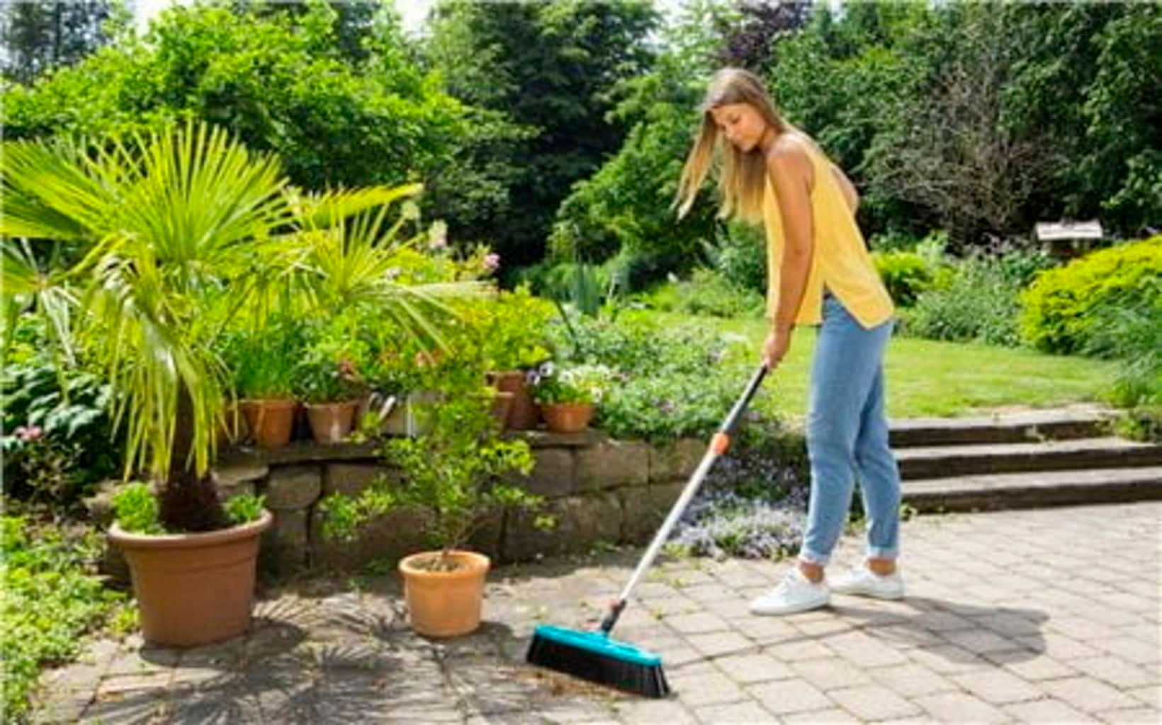 Gardena Aluminijast ročaj 130 cm - 1 k.
