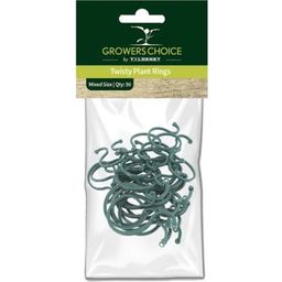 Growers Choice by Tildenet Twisty Plant Rings, Mixed Size - 1 Pkg