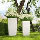 Lechuza CUBICO Cottage 30 Planter - White