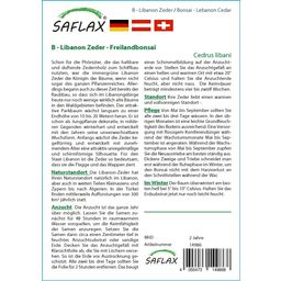 Saflax Bonsai - Libanoni cédrus - 1 csomag