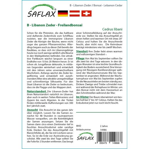 Saflax Bonsaï - Cèdre du Liban - 1 sachet
