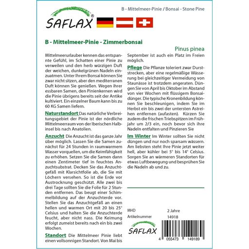 Saflax Bonsai - Mediterranean Pine - 1 Pkg