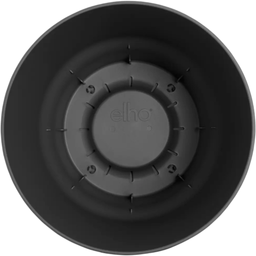 elho greenville round, 25 cm - nero