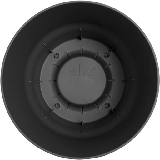 elho greenville round, 40 cm - nero