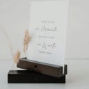 Heart Card and Dried Flower Stand, Set of 2 - Black