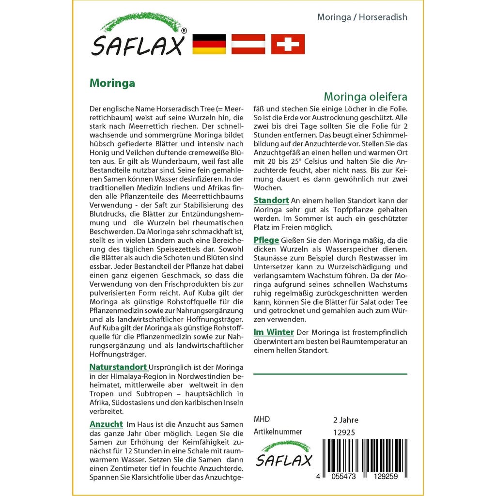 Kweek Moringa - - Moringa Oleifera Zaden Kweek Moringa - - Moringa Oleifera Zaden