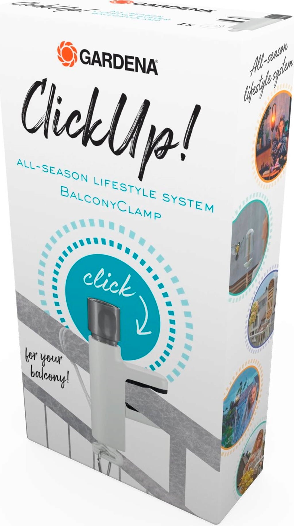 Gardena ClickUp! Balcony Attachment - 1 item