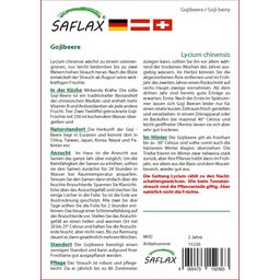 Saflax Baies de Goji / Lyciet de Chine - 1 sachet