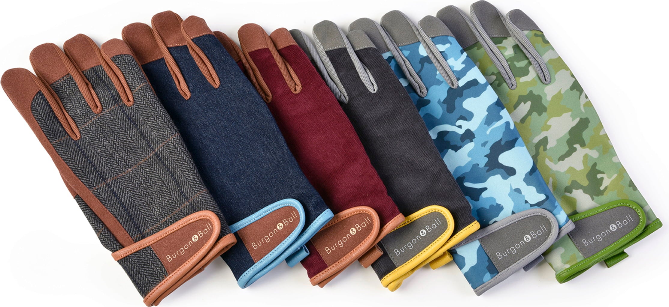 Burgon & Ball Slate Corduroy Men's Gloves