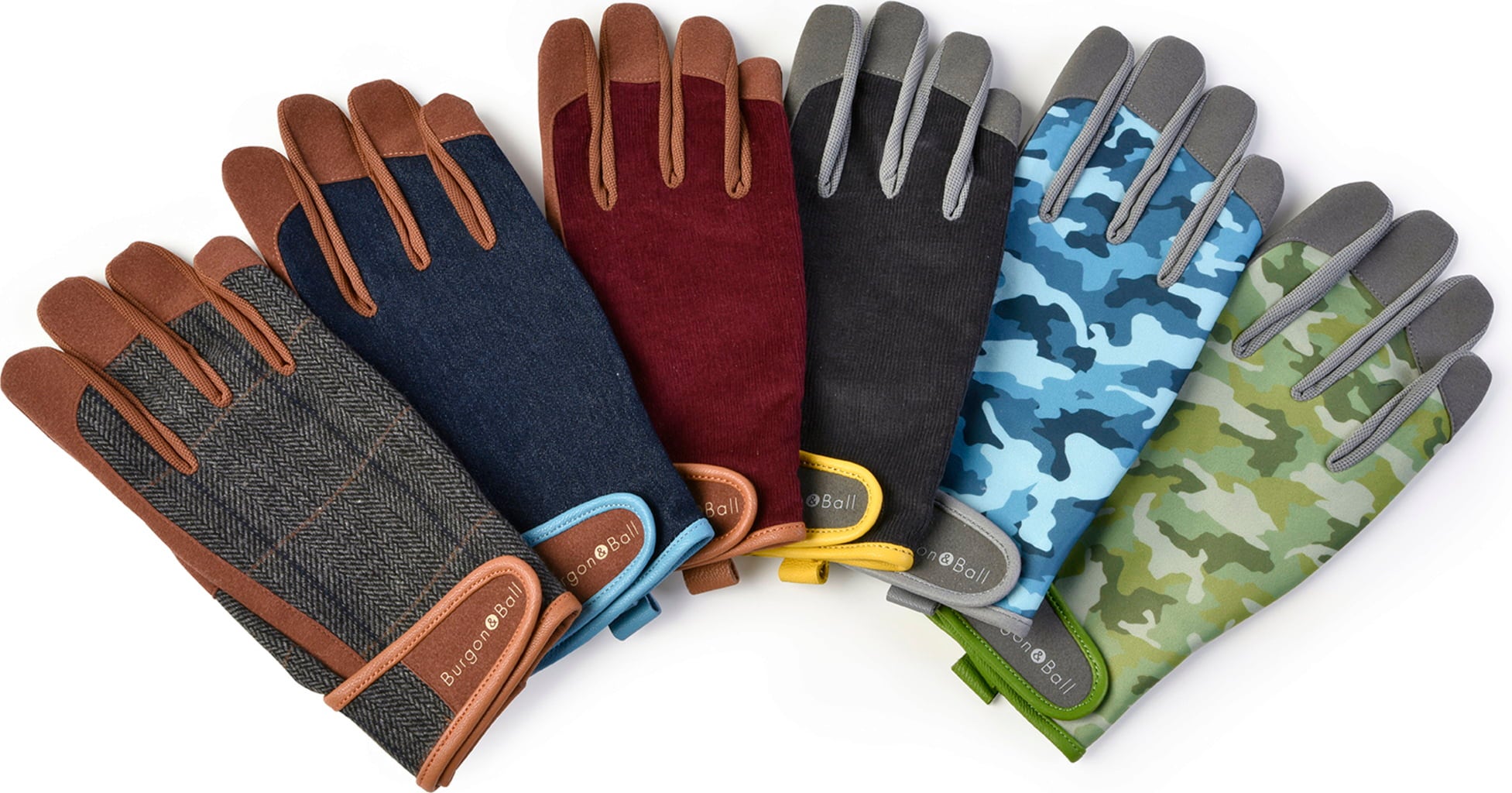 Burgon & Ball Slate Corduroy Men's Gloves