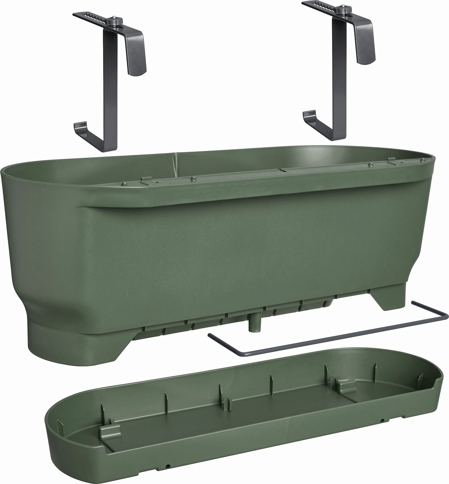 elho greenville easy balcony 52cm - Leaf green