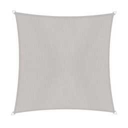 Windhager CANNES Square SunSail 4x4m - Cream-Grey