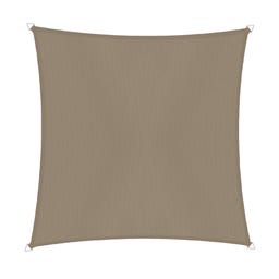 Windhager Solsegel SunSail CANNES Fyrkant 3x3 m - taupe