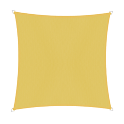 SunSail CANNES Schaduwdoek, Vierkant 5 x 5 x 5 m - Geel