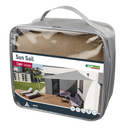 Windhager Auvent CAPRI Triangle 5x5x5m - Roseau