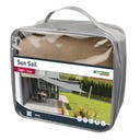 Windhager Sonnensegel CAPRI Quadrat 5x5m - schilf