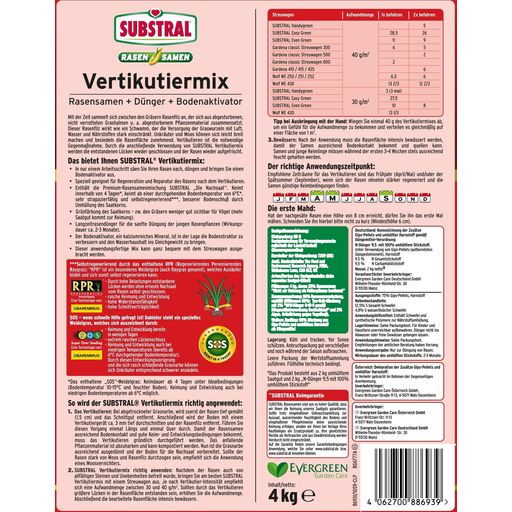 Vertikutiermix Rasenreparatur-Mischung aus Rasensamen, Dünger und Bodenaktivator - 4 kg
