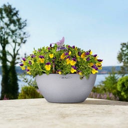 Lechuza CUBETO Stone 40 Planter - Stone Grey
