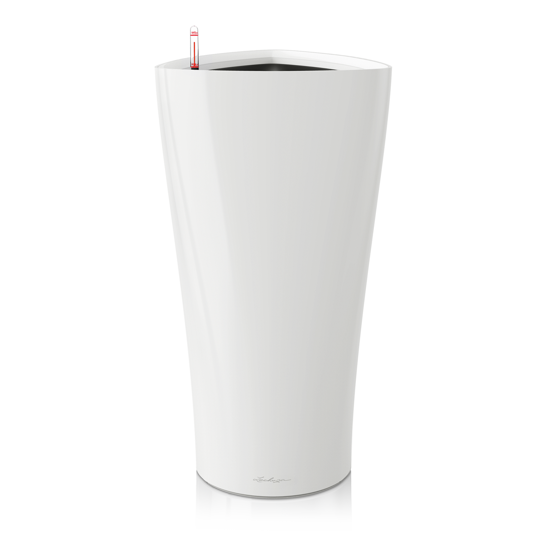 Macetero Delta Premium 30, Blanco brillante