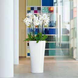 Lechuza DELTA Premium 30 Planter - High gloss white