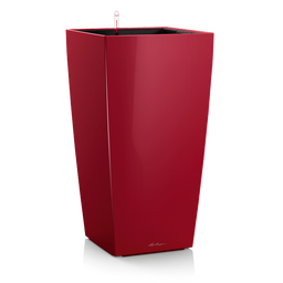 Lechuza CUBICO Premium 22 Planter - High gloss scarlet red