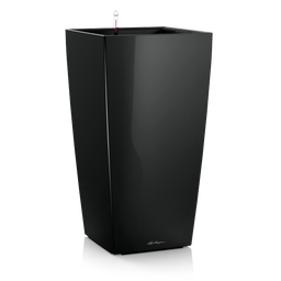 Lechuza CUBICO Premium 22 Planter - High gloss black