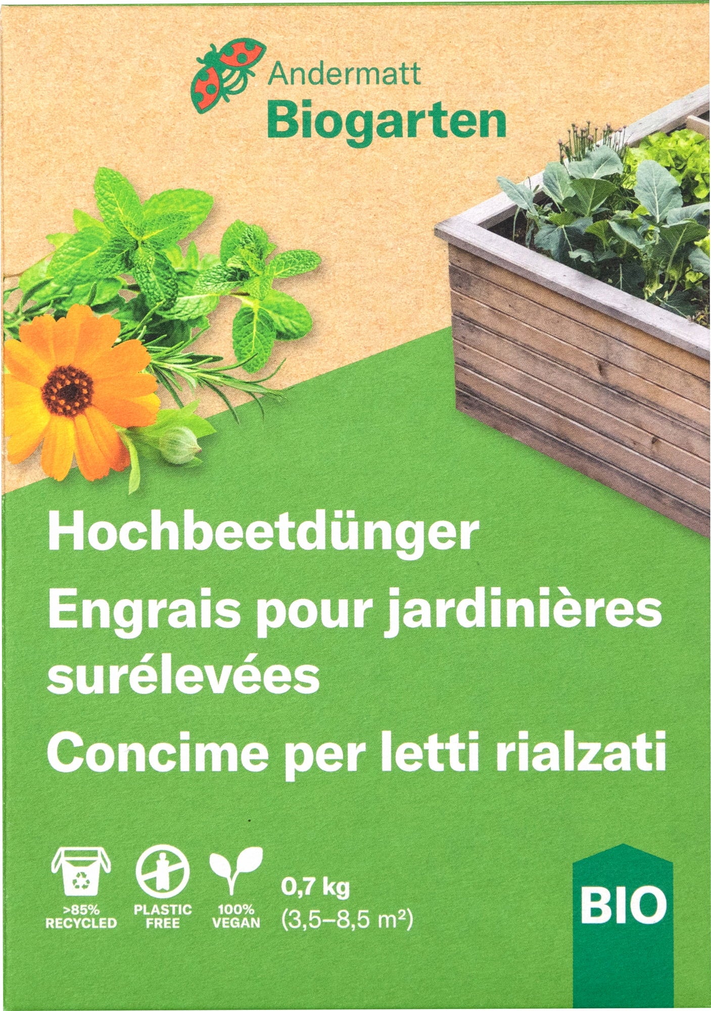 Andermatt Biogarten Engrais pour Jardin Surélevé