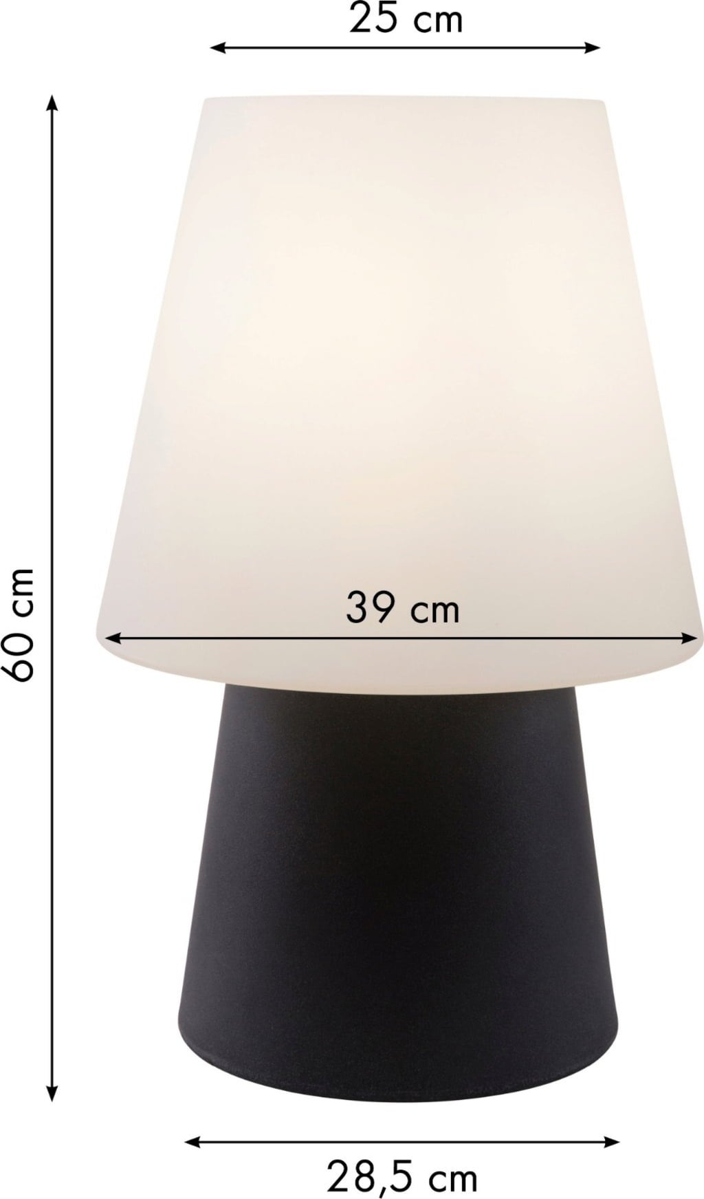 Indoor & Outdoor Light / All Seasons - No. 1 / Height 60 cm - anthracite