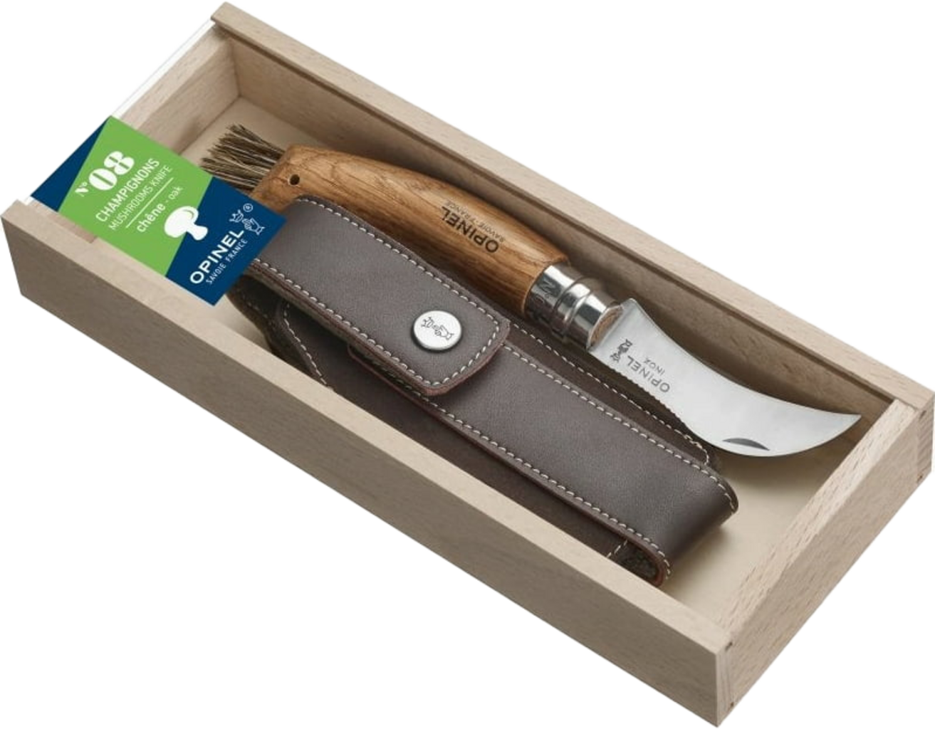 Opinel Svampkniv N°08 med Fodral