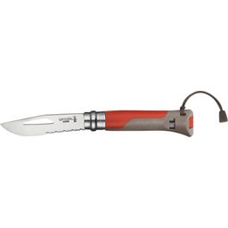 Opinel N°08 Outdoor Folding Knife S.O.,  Red