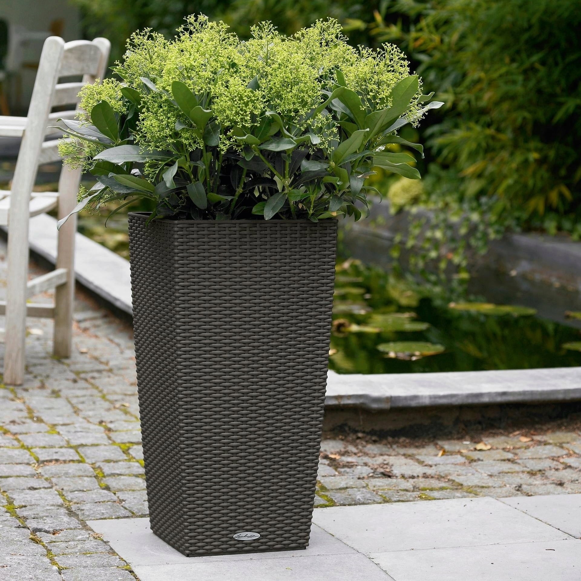 Lechuza CUBICO Cottage 40 Planter - Mocha