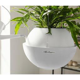 Lechuza BOLA Color 32 Hanging Planter - White