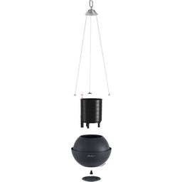 Lechuza BOLA Color 32 Hanging Planter - Slate Grey