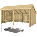 Multi Garden Shed 2 Modules Including Accessories - 1 Set