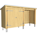 Nordic Multi Garden Shed 2 Modules With Double Door And Accessories 4.7m² - 1 Set