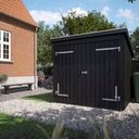Nordic Bicycle Shelter/Tool Shed With Double Doors - 1 Set