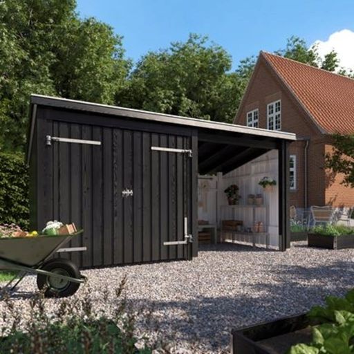 Nordic Multi Gartenhaus 2 Module mit Doppeltür 9,5 m² - 1 Set